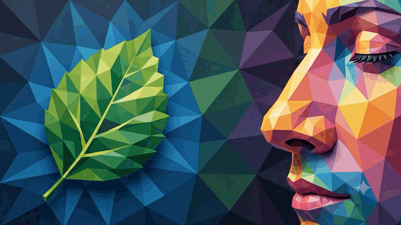 Panchmahabhutas & the 5 Senses leaf nose